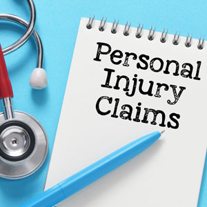 Stethoscope on Personal Injury Claims notepad for Louisiana law